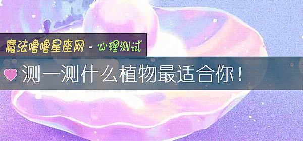 測一測什麼植物最適合你！