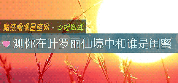 測你在葉羅麗仙境中和誰是閨蜜