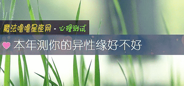 本年測你的異性緣好不好