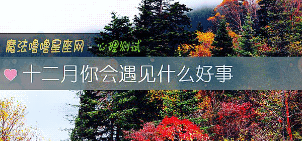 十二月你會遇見什麼好事