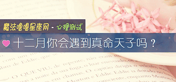 十二月你會遇到真命天子嗎？