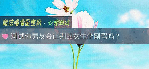 測試你男友會讓別的女生坐副駕嗎？