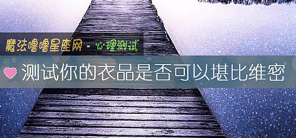 測試你的衣品是否可以堪比維密