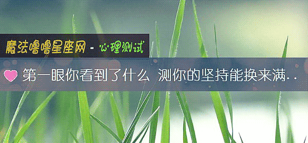 第一眼你看到了什麼 測你的堅持能換來滿意的結果嗎？