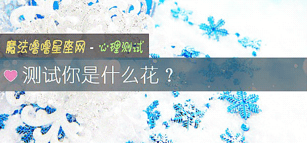 測試你是什麼花？