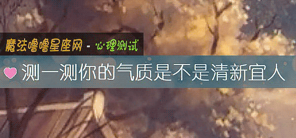 測一測你的氣質是不是清新宜人
