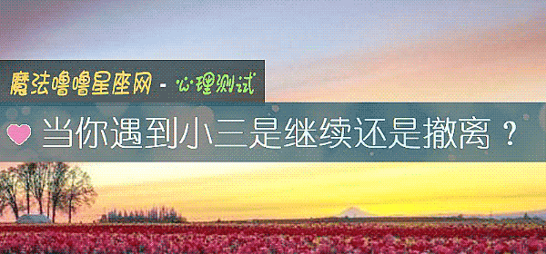 當你遇到小三是繼續還是撤離?