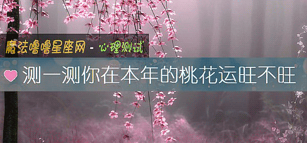 測一測你在本年的桃花運旺不旺