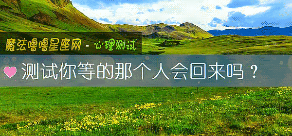 測試你等的那個人會回來嗎？