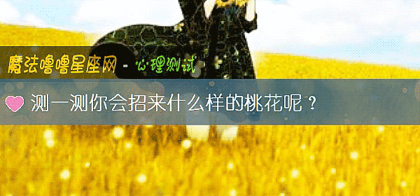 測一測你會招來什麼樣的桃花呢？