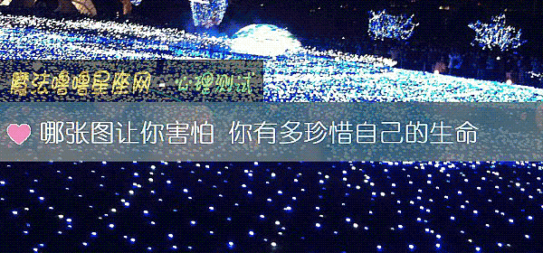 哪張圖讓你害怕 你有多珍惜自己的生命