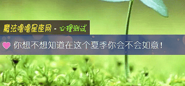 你想不想知道在這個夏季你會不會如意！