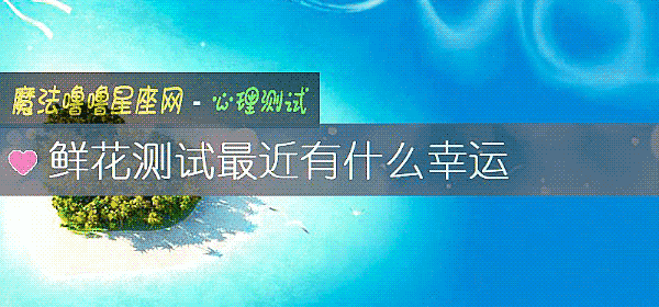鮮花測試最近有什麼幸運