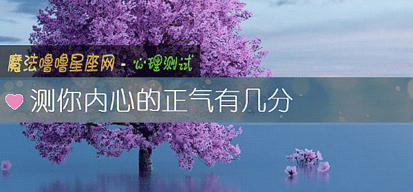 測你內心的正氣有幾分