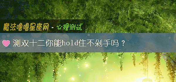 測雙十二你能hold住不剁手嗎？