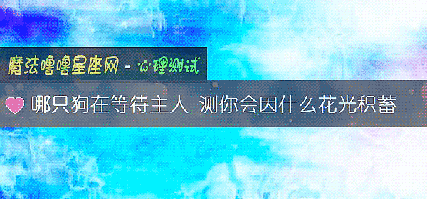 哪只狗在等待主人 測你會因什麼花光積蓄